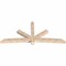 Ekena Millwork Alberta Smooth Timber Gable Bracket, Douglas Fir, 108"W x 49"H x 5 1/2"D x 5 1/2"F, 11/12 Pitch GBW108X49X0606ALB00SDF - alternate 5